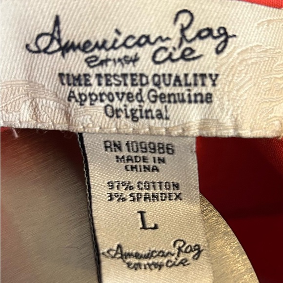 American Rag Women's Double-Breasted Red Jacket Size Large - Picture 6 of 7